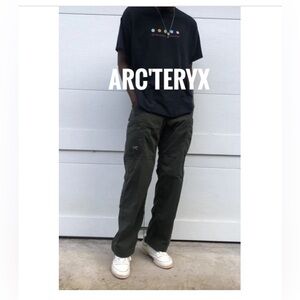 Arc'teryx Men’s Olive Green raider Cargo Hiking Pants Durable Outdoor size 36
